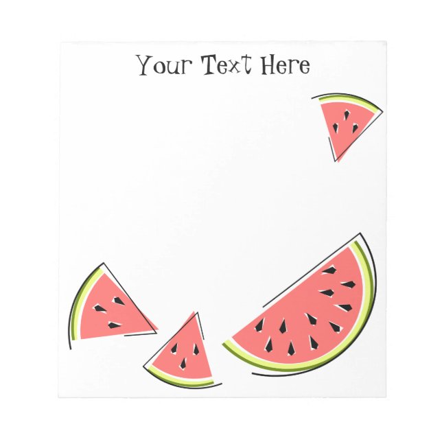 Watermelon Biet Text Anteckningsblock (Framsida)