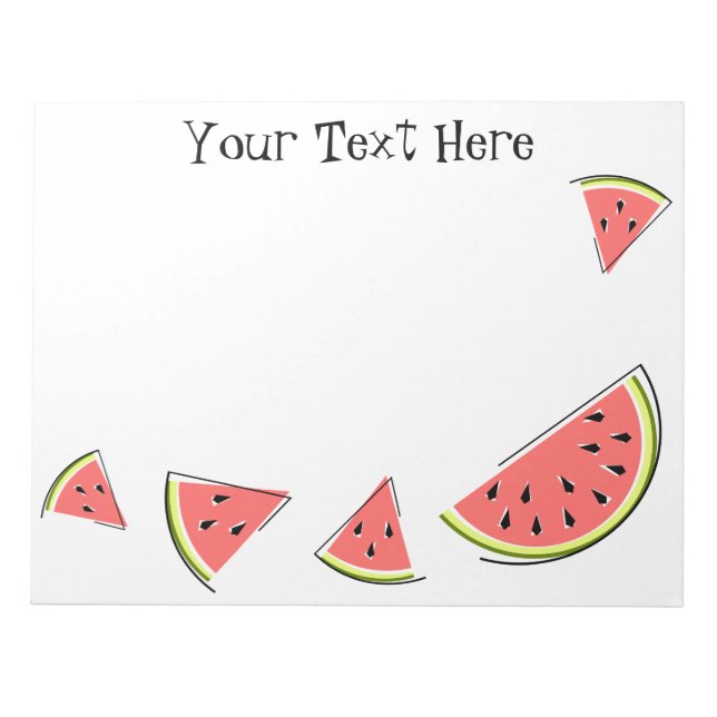 Watermelon Biet Text Anteckningsblock (Framsida)