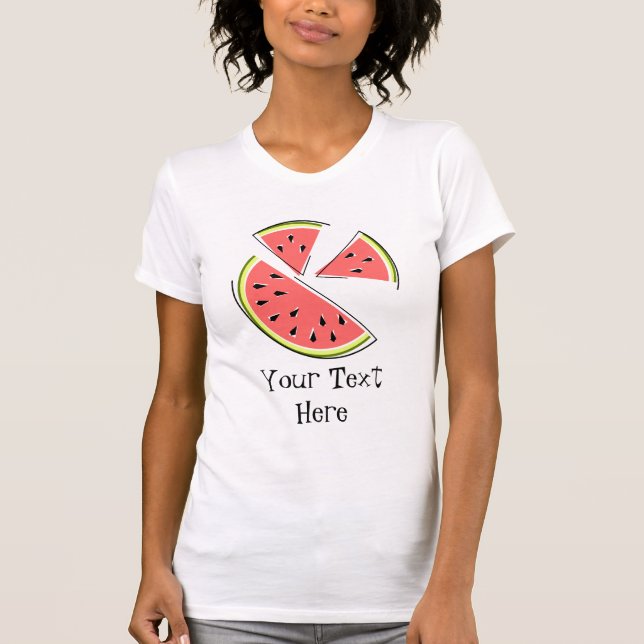 Watermelon Biet 'Text' dam t-shirt (Framsida)