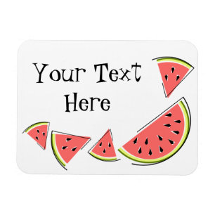 Watermelon Biet Text Magnet
