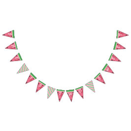 Watermelon Birthday Banner Vimplar