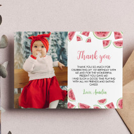 Watermelon Birthday Photo - tackkort Tack Kort
