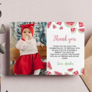 Watermelon Birthday Photo - tackkort Tack Kort