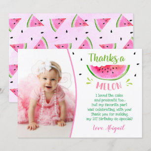 Watermelon Birthday Tack Cards Inbjudningar