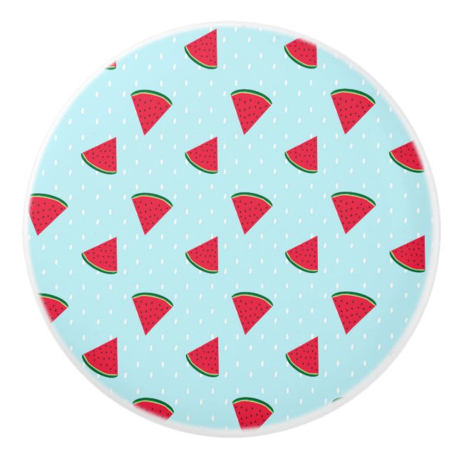 Watermelon Blue Roligt Summer Fruit Knopp (Framsidan)