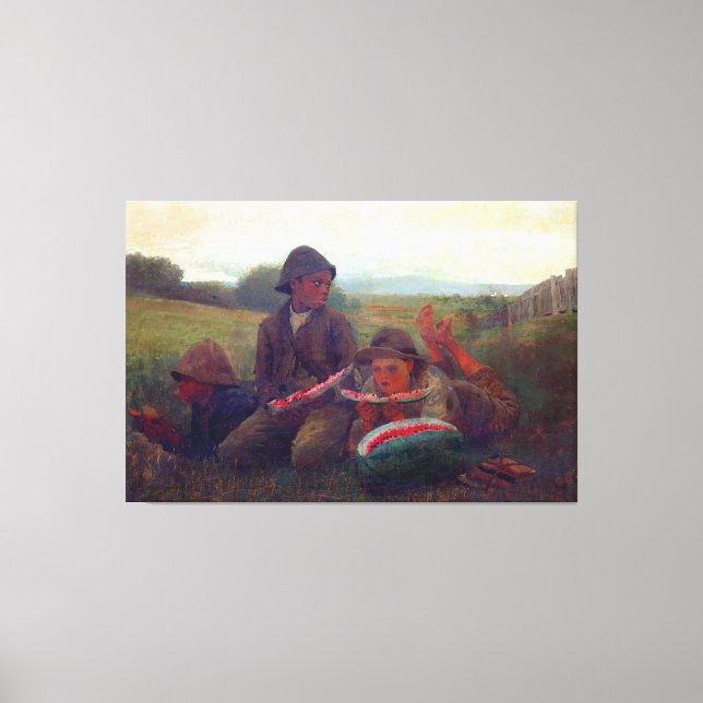 Watermelon Boys - Homer Winslow Canvastryck (Framsida)