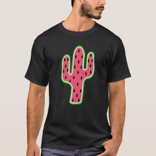 Watermelon Cactus Roligt Summer Fruit Cacti Melo T Shirt