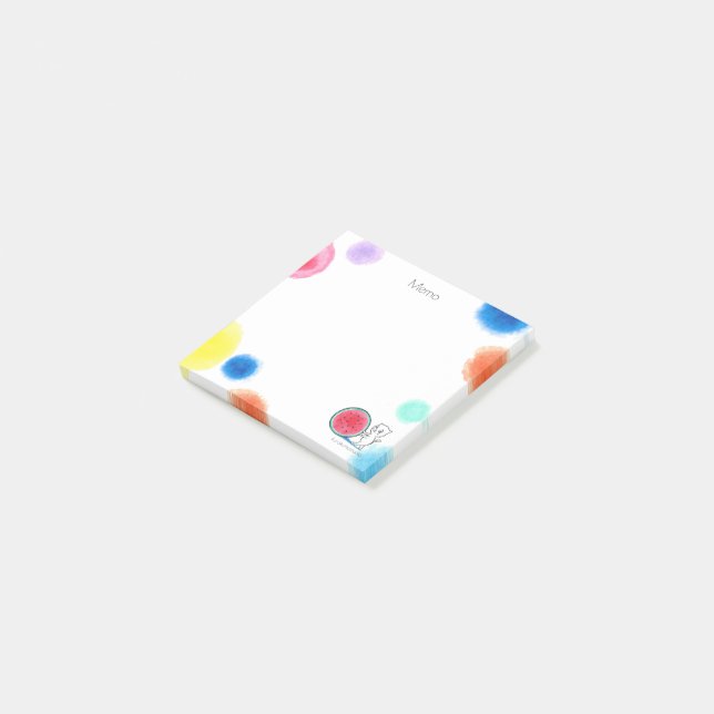 Watermelon Cat Post IT Post-it Block (Vinklad)