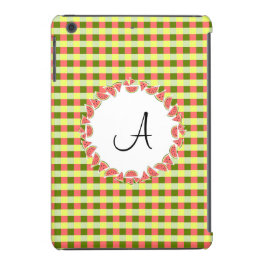 Watermelon Check Monogram iPad Mini fodral
