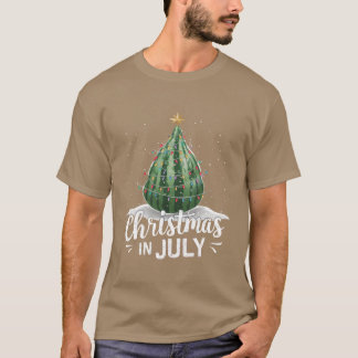 Watermelon Christmasree Jul i juli Sommaren T Shirt