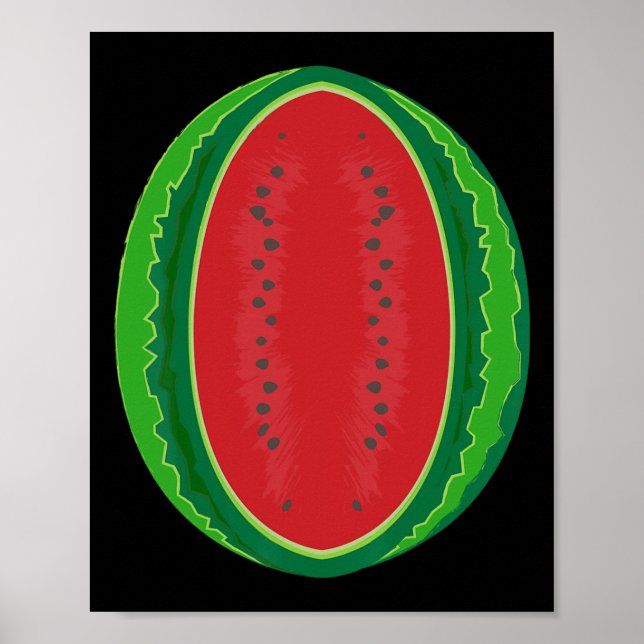 Watermelon Costume Halloween Melon Fruit for Vuxen Poster (Framsidan)