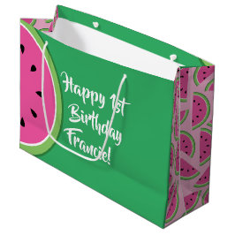 Watermelon Cute 1st Birthday Gift Bag