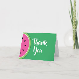 Watermelon Cute Tack 1:a födelsedagskort Kort