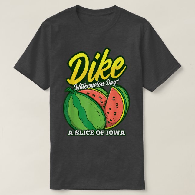 Watermelon Days Funny Summer Fruit Vegetarian T Shirt (Design framsida)