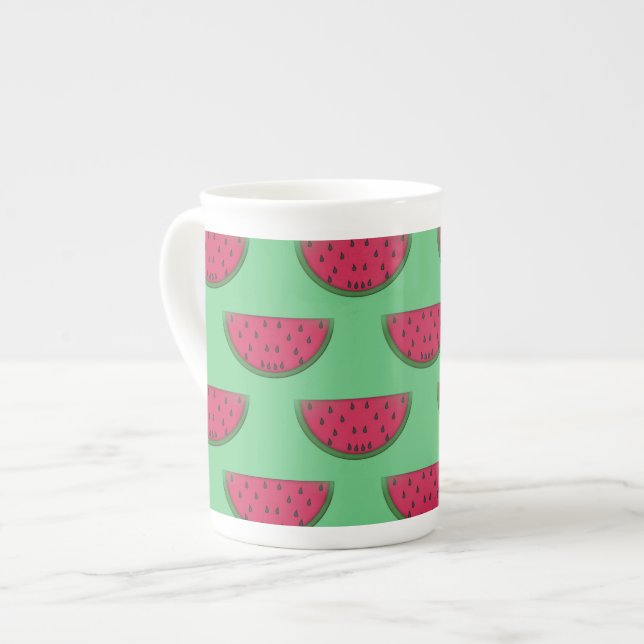 Watermelon Design Bone China Mugg Benporslin Mugg (Framsida vänster)