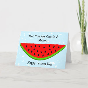 Watermelon Design Personlig Fars dag Kort