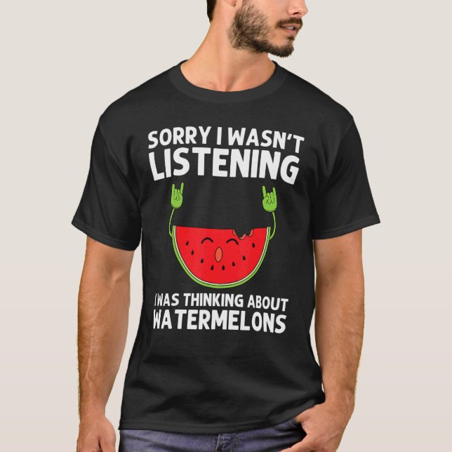 Watermelon Designs For Men Women Summer Fruit Eate T Shirt (Framsida)
