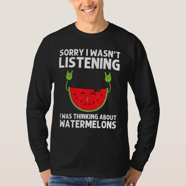 Watermelon Designs For Men Women Summer Fruit Eate T Shirt (Framsida)