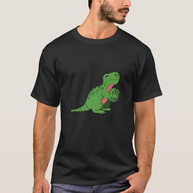 Watermelon Dinosaur One i Melon T Shirt (Framsida)