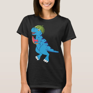 Watermelon Dinosaur T Rex Summer Fruit Art Dino Lo Shirt