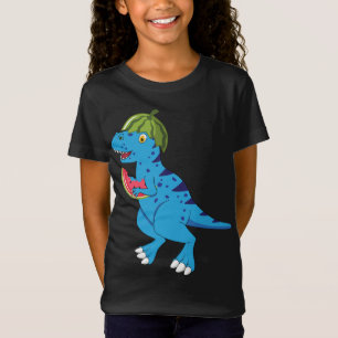 Watermelon Dinosaur T Rex Summer Fruit Art Dino Lo Shirt