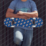 Watermelon Doodles Mönster Blue Skateboard<br><div class="desc">Skateboard med vattenmelonkonst</div>