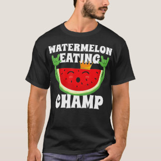 Watermelon Eating Champ Melon Tävling Competition T Shirt