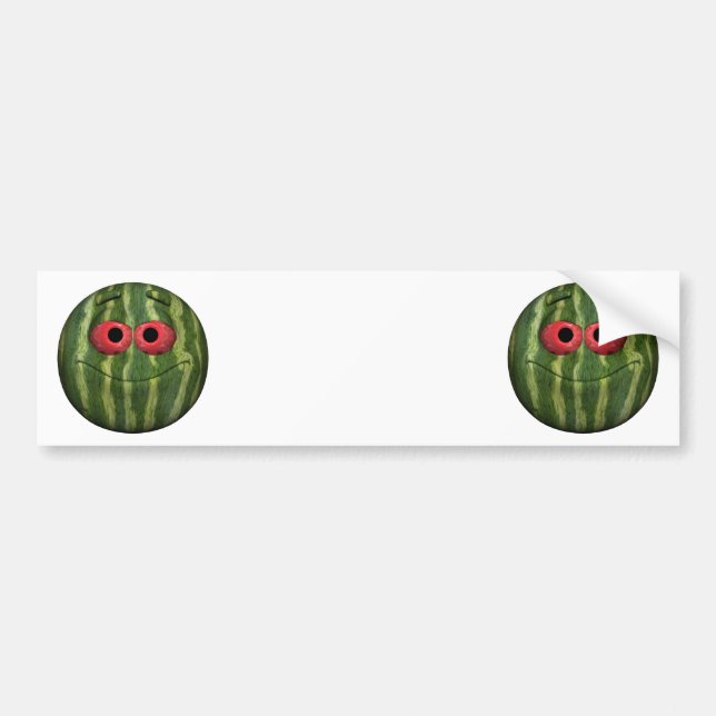 Watermelon Emoticon Bildekal (Framsidan)