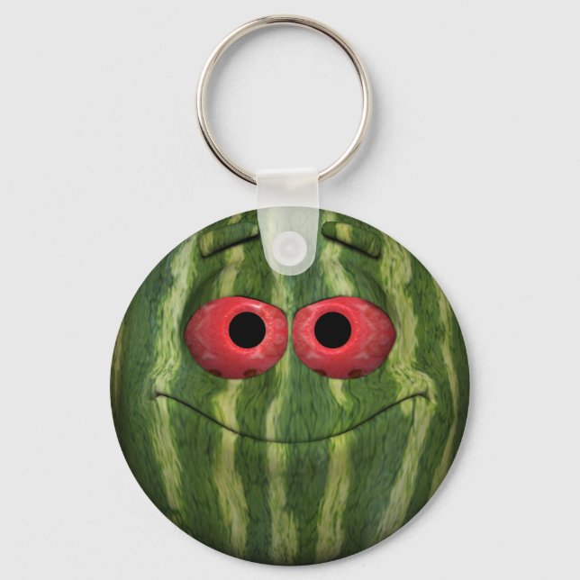 Watermelon Emoticon Nyckelring (Framsida)