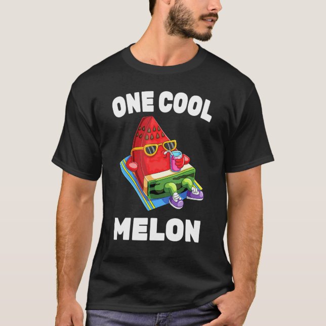 Watermelon - En Coola Melon - Sommar - Vegan - Fru T Shirt (Framsida)