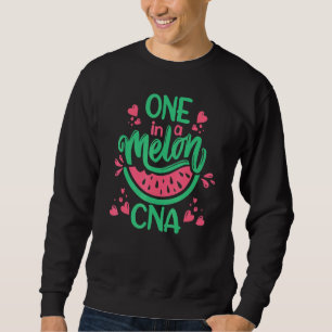 Watermelon en i en Melon CNA Auktoriserad Nurse As Lång Ärmad Tröja