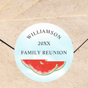 Watermelon Family Reunion Runt Klistermärke