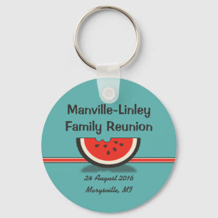 Watermelon Family Reunion Souvenir Keychain Nyckelring