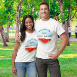 Watermelon Family Reunion T Shirt<br><div class="desc">Planerar du en familjeåterförening? Dessa vackra T-shirts är dekorerade med vattenfärgade vattenmeloner och blå himmel. Enkel anpassade för alla dina familjemedlemmar. Ursprunglig vattenfärg © Michele Davies.</div>