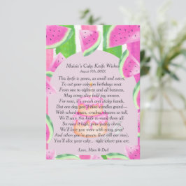 Watermelon First Birthday Cake Knivar Dikt Inbjudningar