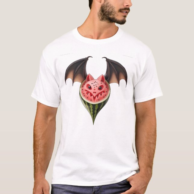 Watermelon Fladdermus T Shirt (Framsida)