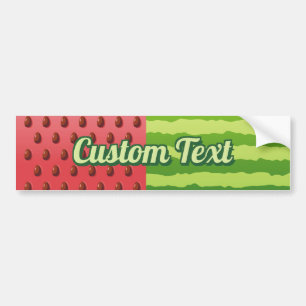 Watermelon Flagga Bumper Sticker Bildekal