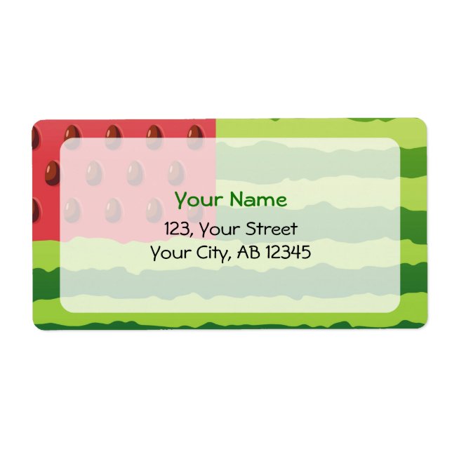 Watermelon Flagga Fraktsedel (Framsidan)