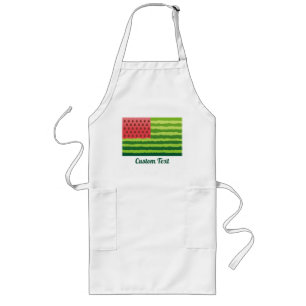 Watermelon Flagga Långt Förkläde