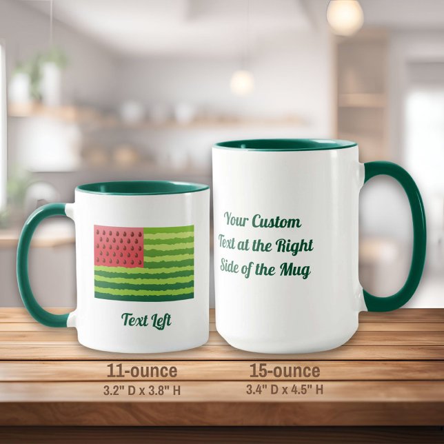 Watermelon Flagga Mugg (Skapare uppladdad)