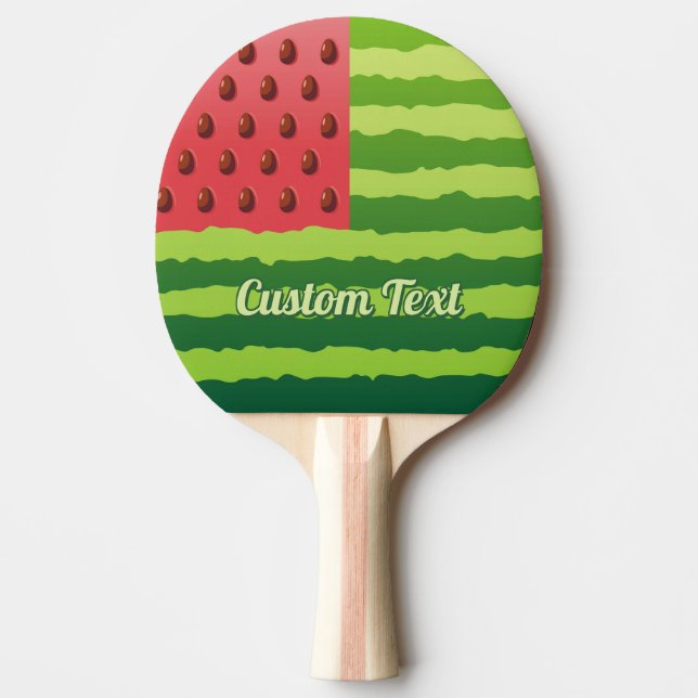 Watermelon Flagga Ping Pong Paddle Pingisracket (Framsidan)