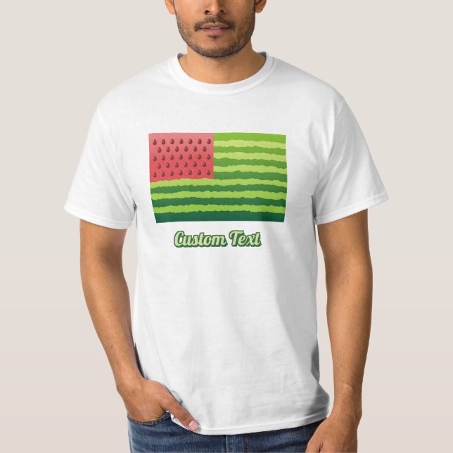 Watermelon Flagga T Shirt (Framsida)