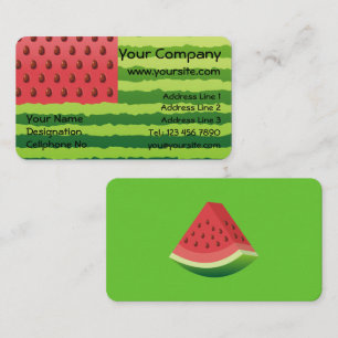 Watermelon Flagga Visitkort
