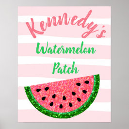 Watermelon-födelsedagskalender, Welcom-Poster Poster