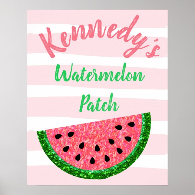 Watermelon-födelsedagskalender, Welcom-Poster Poster (Framsidan)