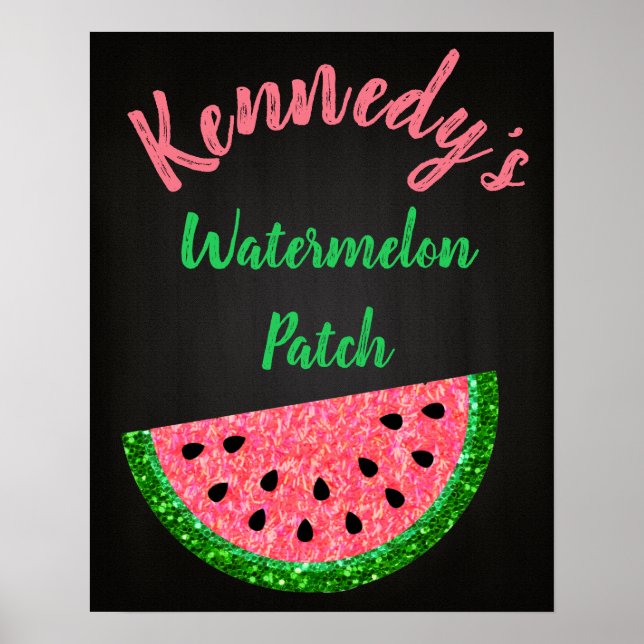 Watermelon-födelsedagskalender, Welcom-Poster Poster (Framsidan)