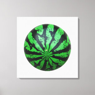 Watermelon Football/Soccer Ball Canvastryck