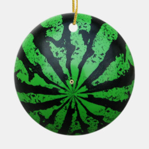 Watermelon Football/Soccer Ball Julgransprydnad Keramik