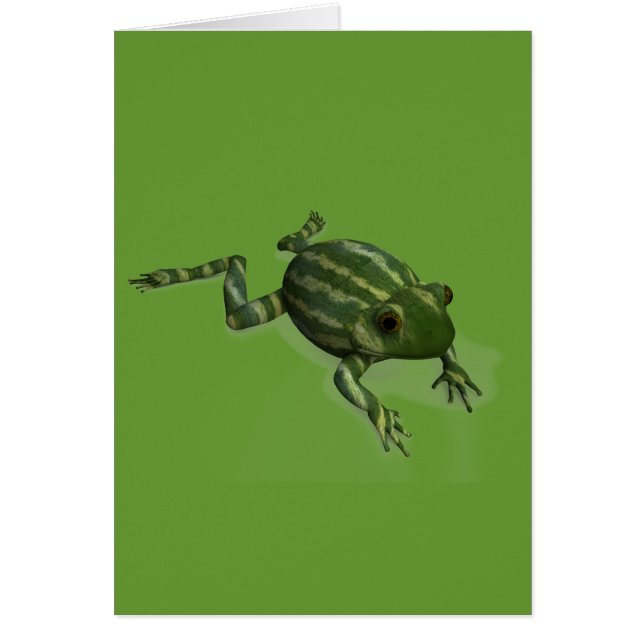 Watermelon Frog Hälsningskort (Framsidan)