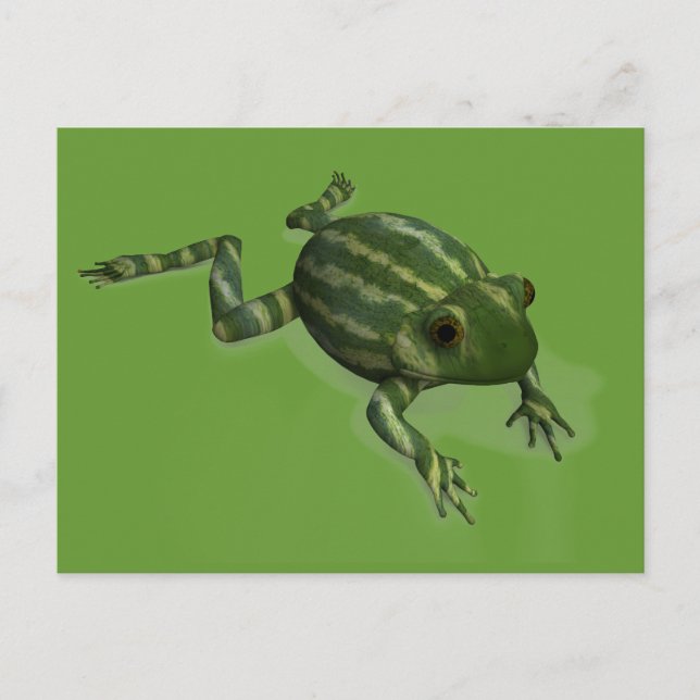 Watermelon Frog Vykort (Framsida)